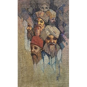 Tariq Mahmood, 16 x 28, Oil on Jute, Figurative Painting, AC-TMD-039